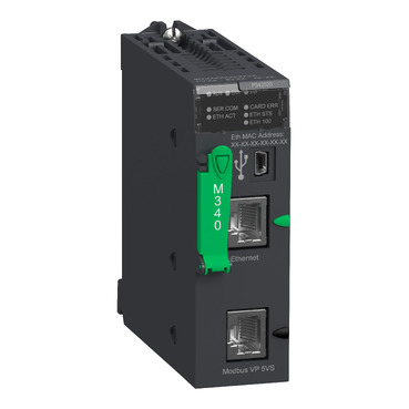 BMXP342020_main_image_369.jpg BMXP342020 – Modicon M340 – Processor – 1,024 Digital I/O – 256 Analog I/O – 1 Modbus – 1 Ethernet